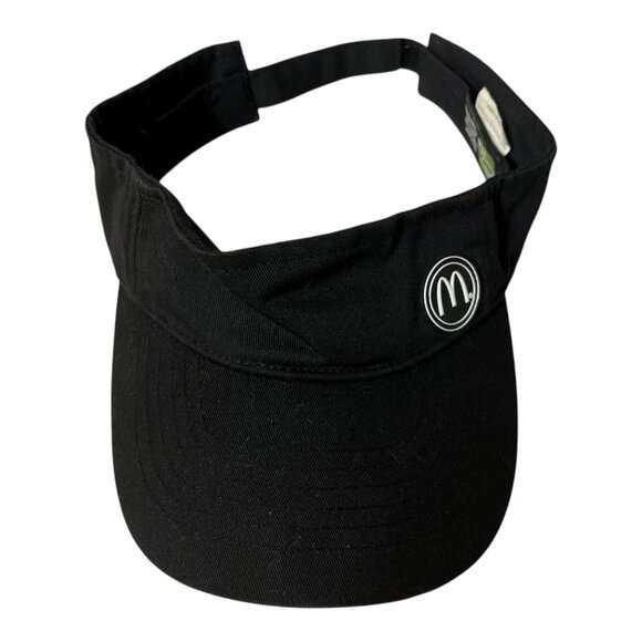 McDonald’s Black Adjustable Visor Hat – 100% Recycled Polyester – Employee Unifo - Picture 1 of 4
